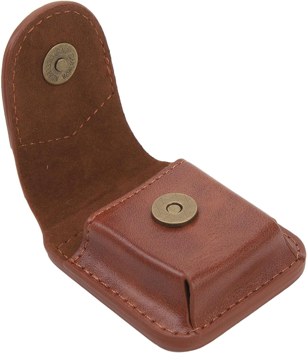 Lighter Holder with Belt Loop, PU Leather Lighter Pouch Holder Case, Anti Scratch Protective Storage Case (Brown)