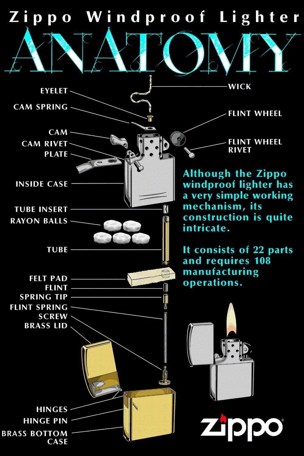 Personalized American Classic Elegant Filigree Lighter Zippo - Free Engraving # 24751 - Christmas, Halloween & Valentines Day Gift