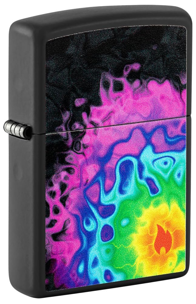 Zippo Luxury Waves Design Armor Tumbled Brass Pocket Lighter