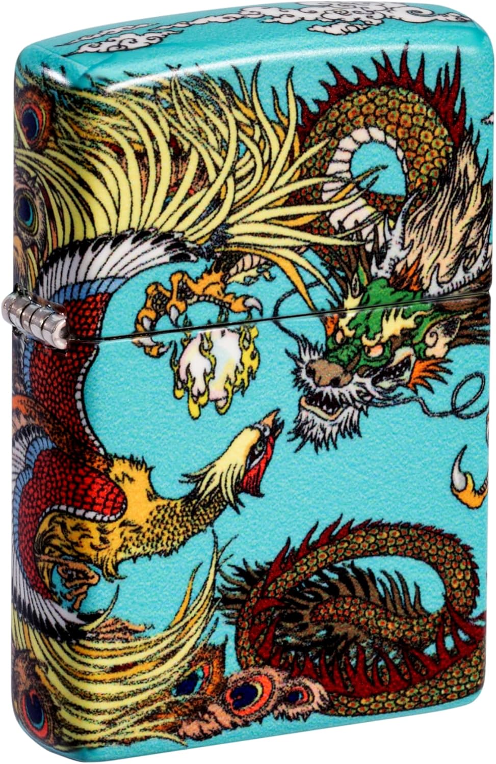 Zippo Lighter: Dragon and Phoenix Design - 540 Color 48834