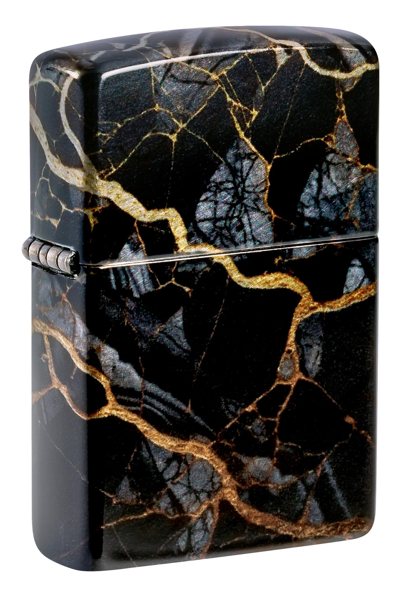 Zippo Luxury Waves Design Armor Tumbled Brass Pocket Lighter