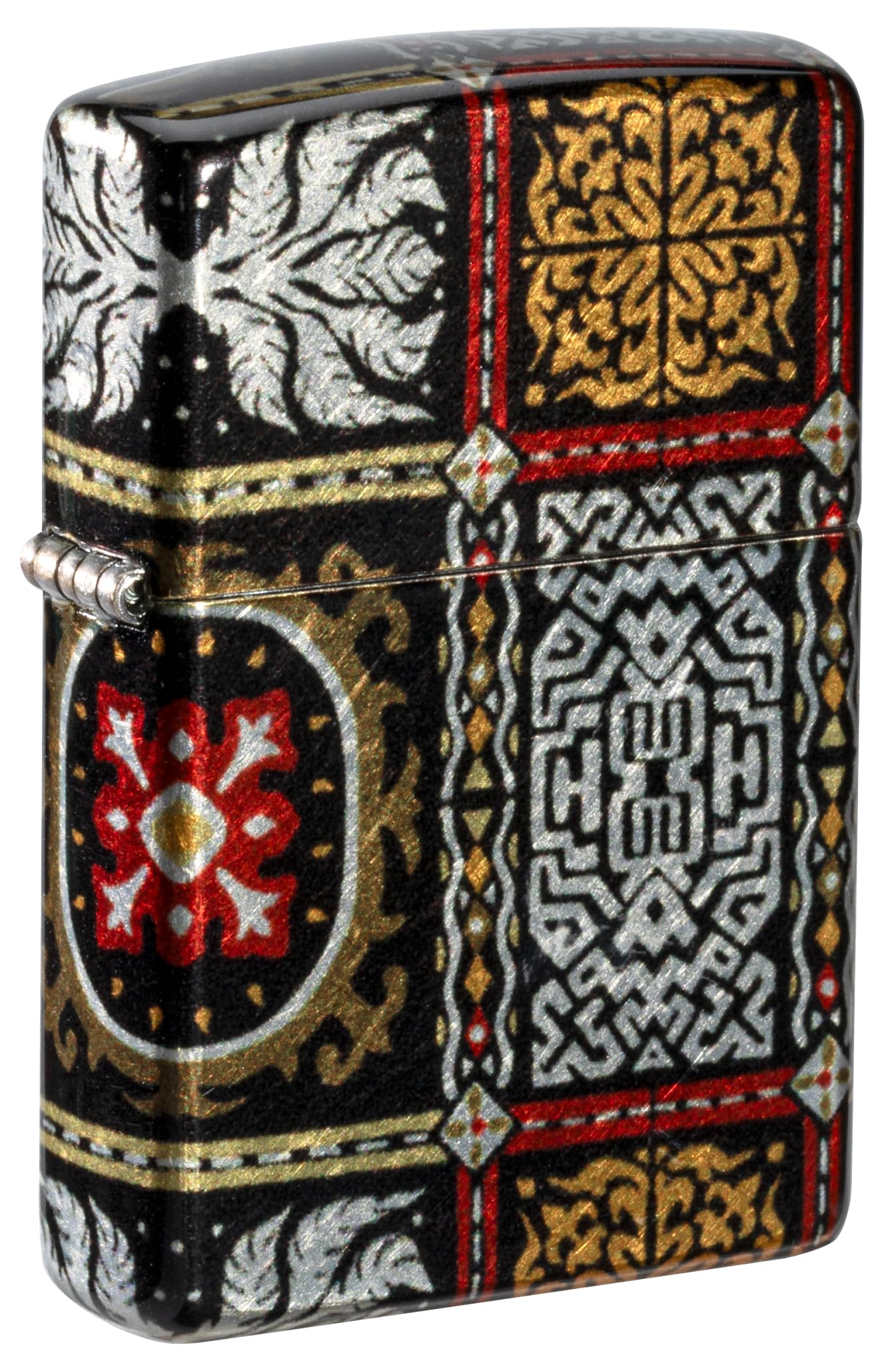 Zippo Luxury Waves Design Armor Tumbled Brass Pocket Lighter