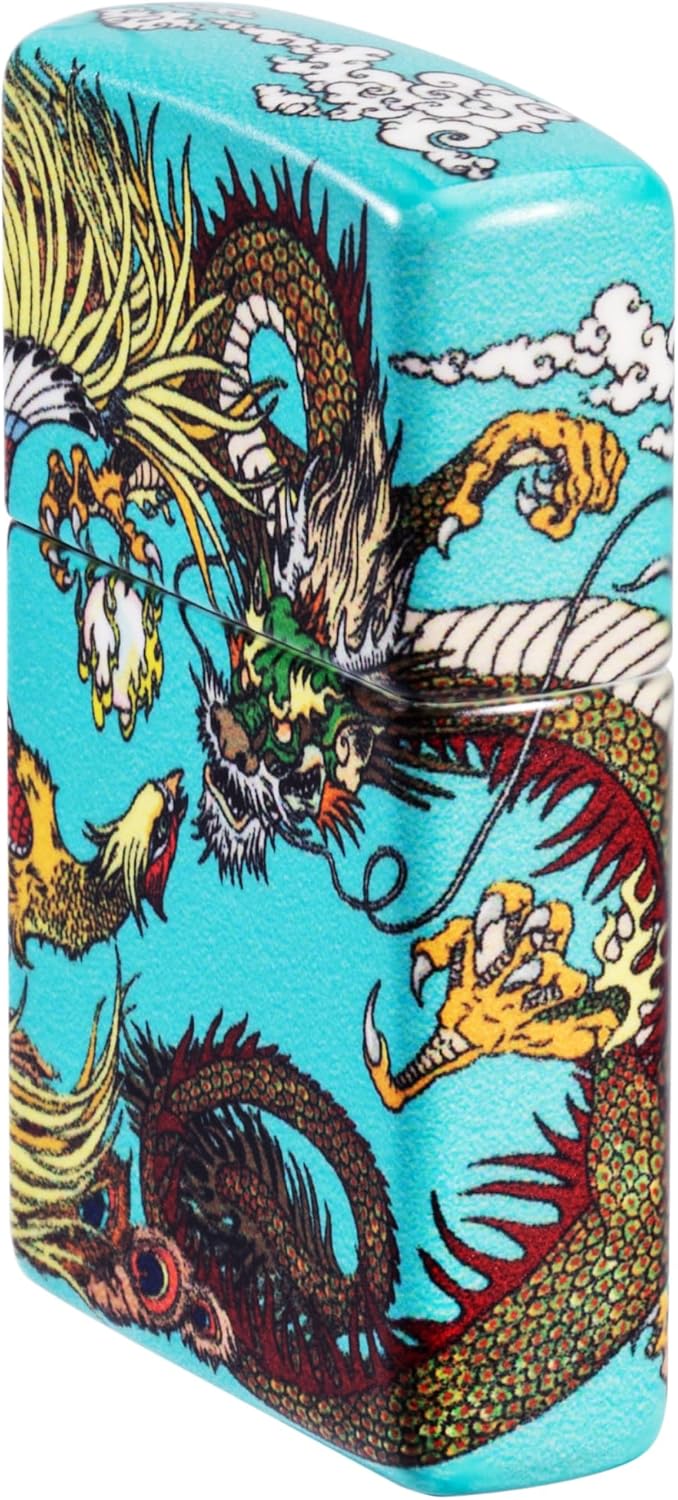 Zippo Lighter: Dragon and Phoenix Design - 540 Color 48834