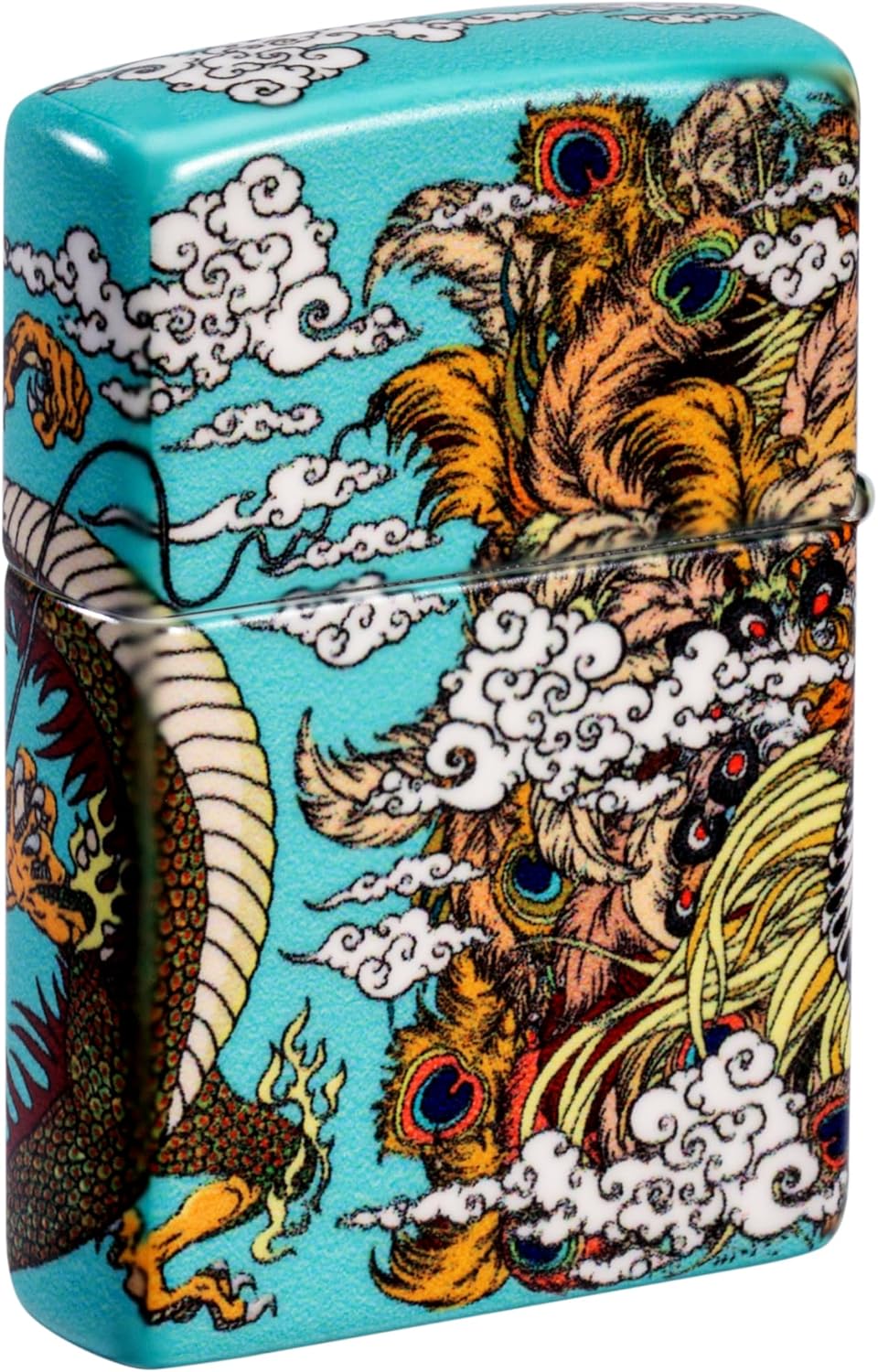 Zippo Lighter: Dragon and Phoenix Design - 540 Color 48834